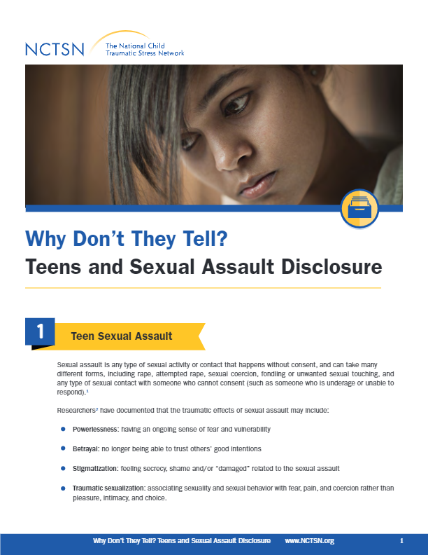 Why Dont They Tell Teens And Sexual Assault Disclosure Marsh Law Firm 1604